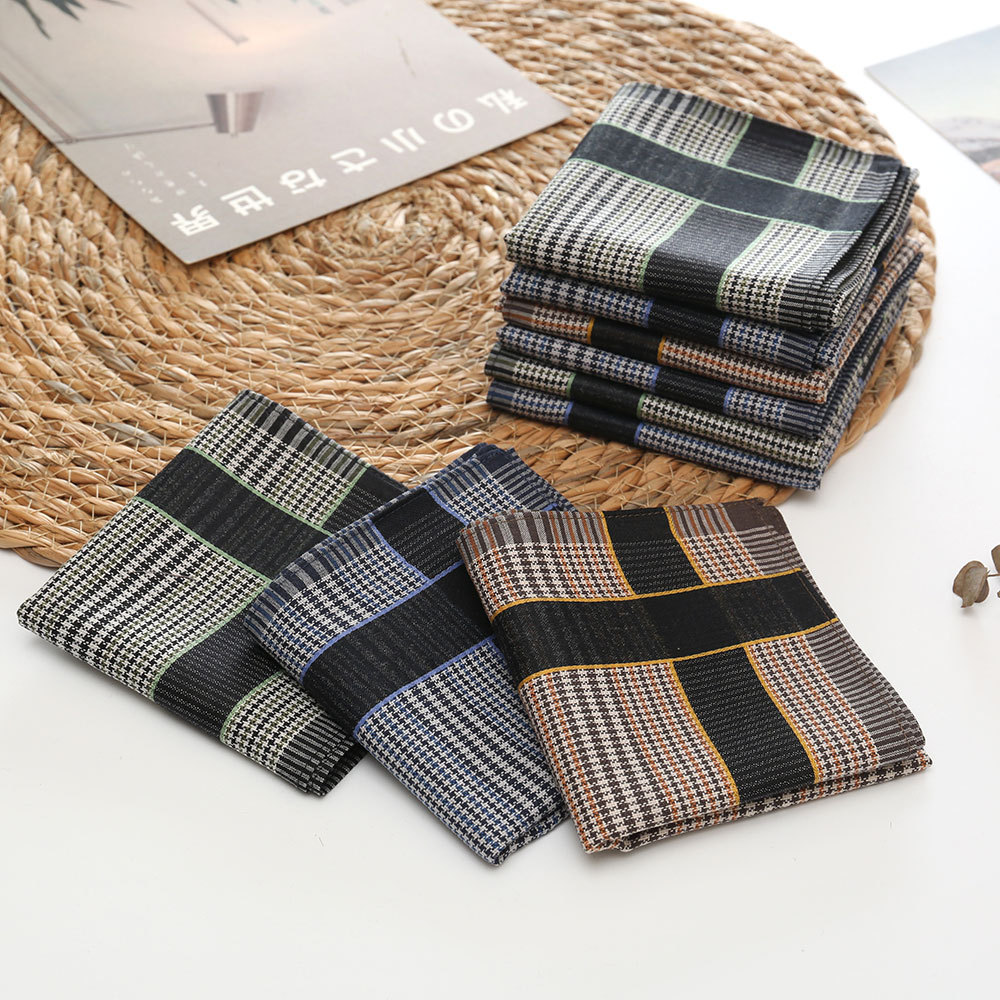 3/6/12 szt. Męskie chusteczki  – Handkerchief Cotton Men recenzja i cena