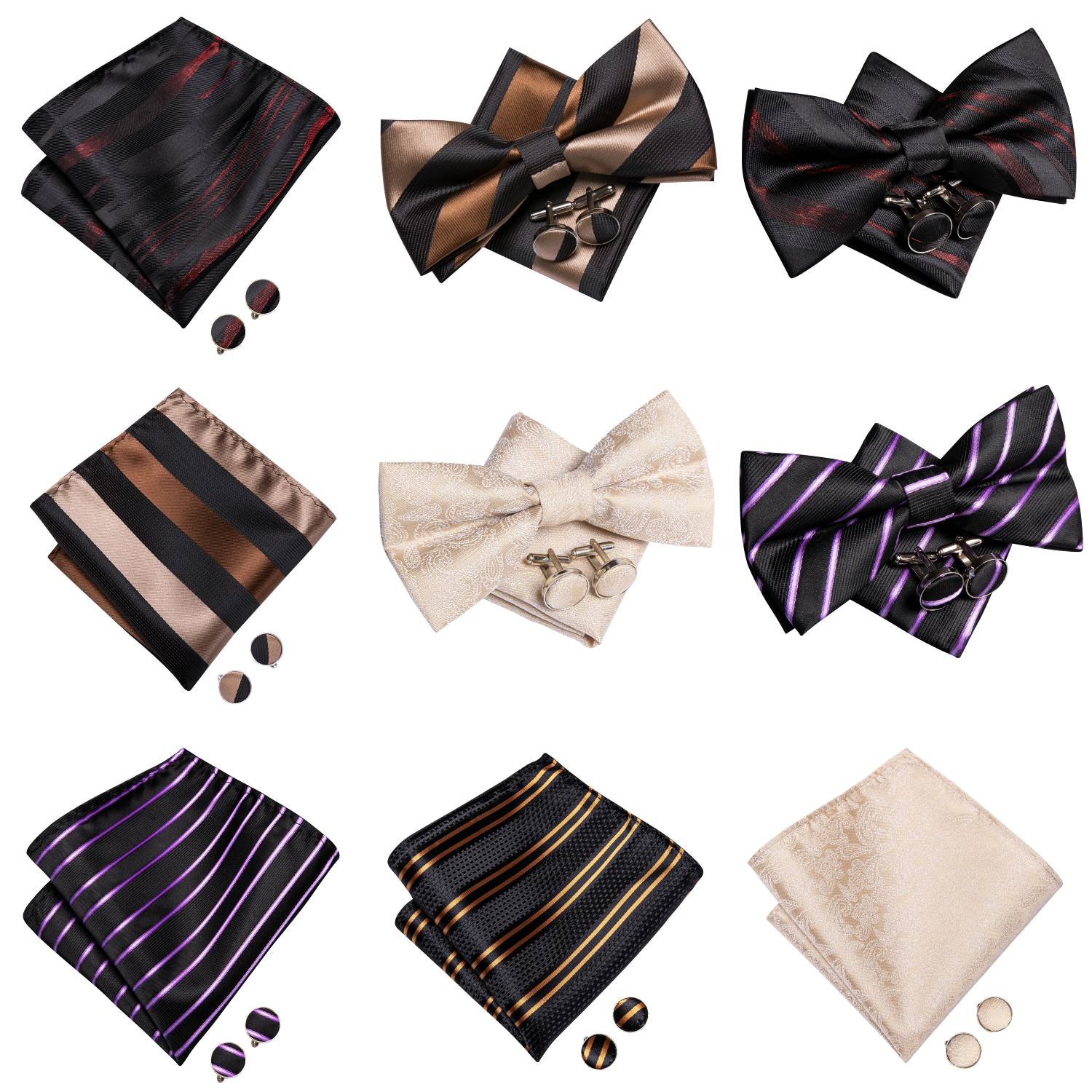 Męska mucha, poszetka, spinki  – Bow Tie Pre Tied recenzja i cena