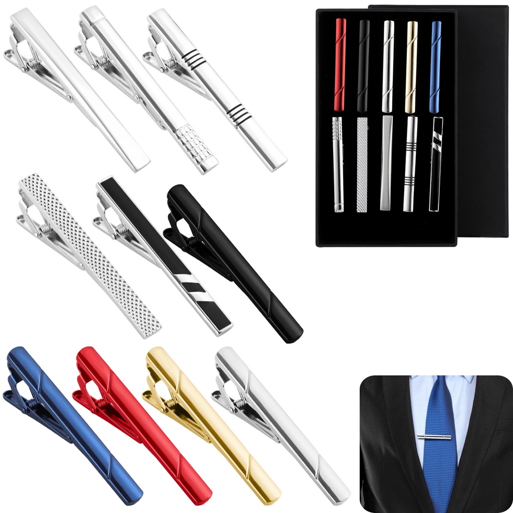 10 szt. spinek do krawata, zes – Tie Bar Set Gift recenzja i cena