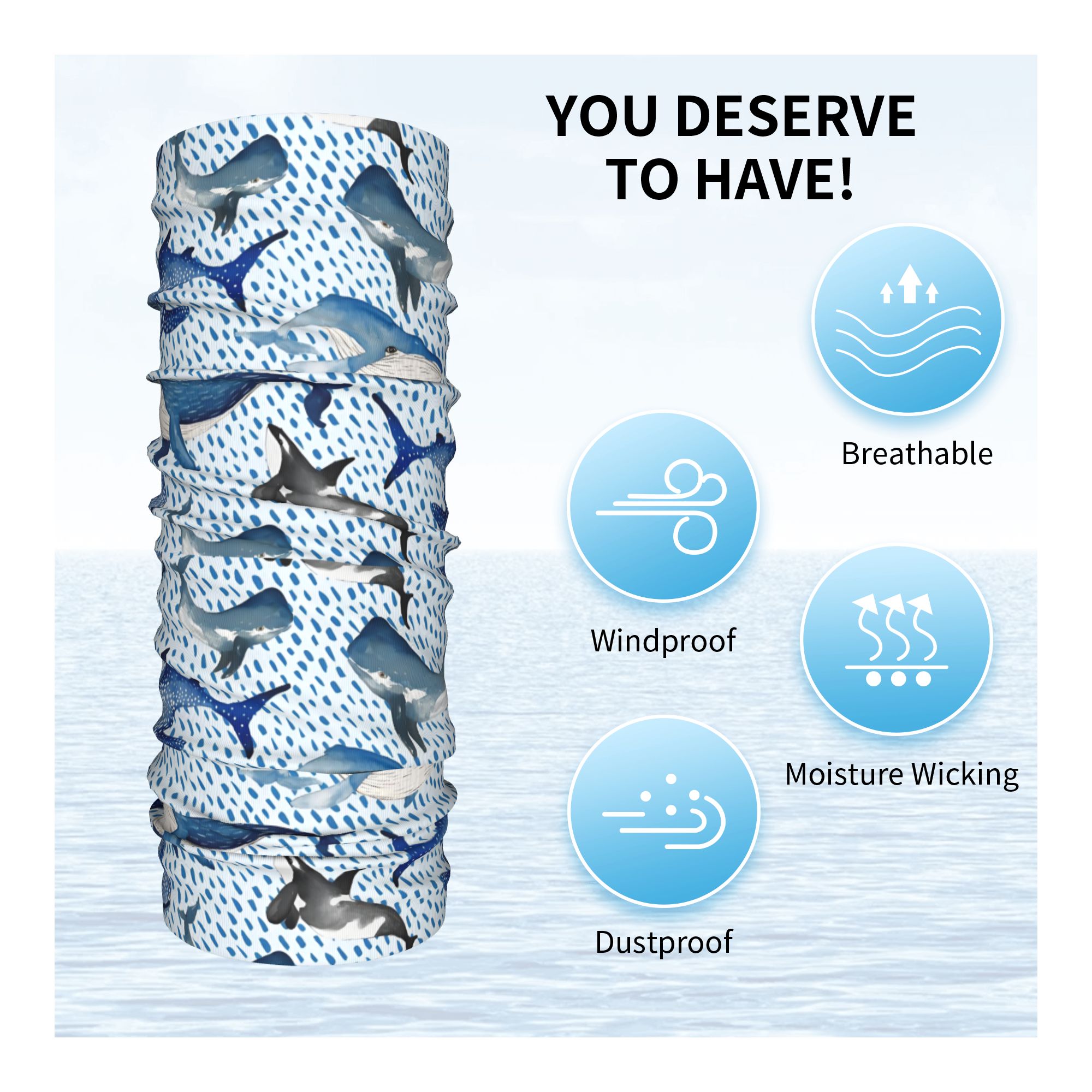 Opaska na głowę z motywem nieb – Neck Warmer Tube recenzja i cena