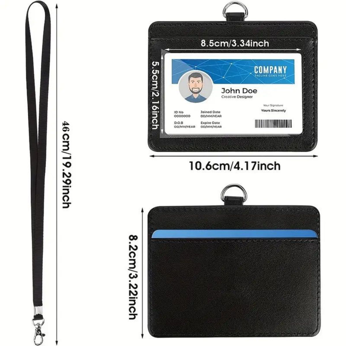 1-częściowy poziomy uchwyt na  – Lanyard Badge Holder recenzja i cena