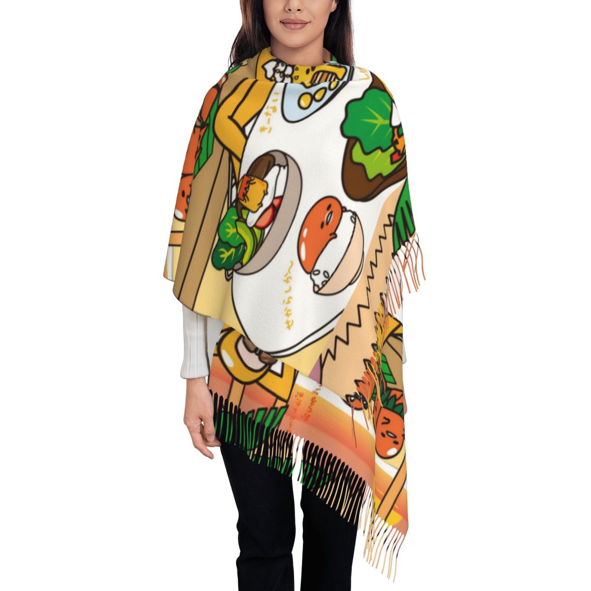 Szal damski z frędzlami Gudeta – Pashmina Wrap Large recenzja i cena