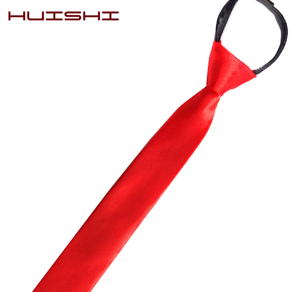 HUISHI wstępnie wiązany zamek  – Skinny Tie Men recenzja i cena
