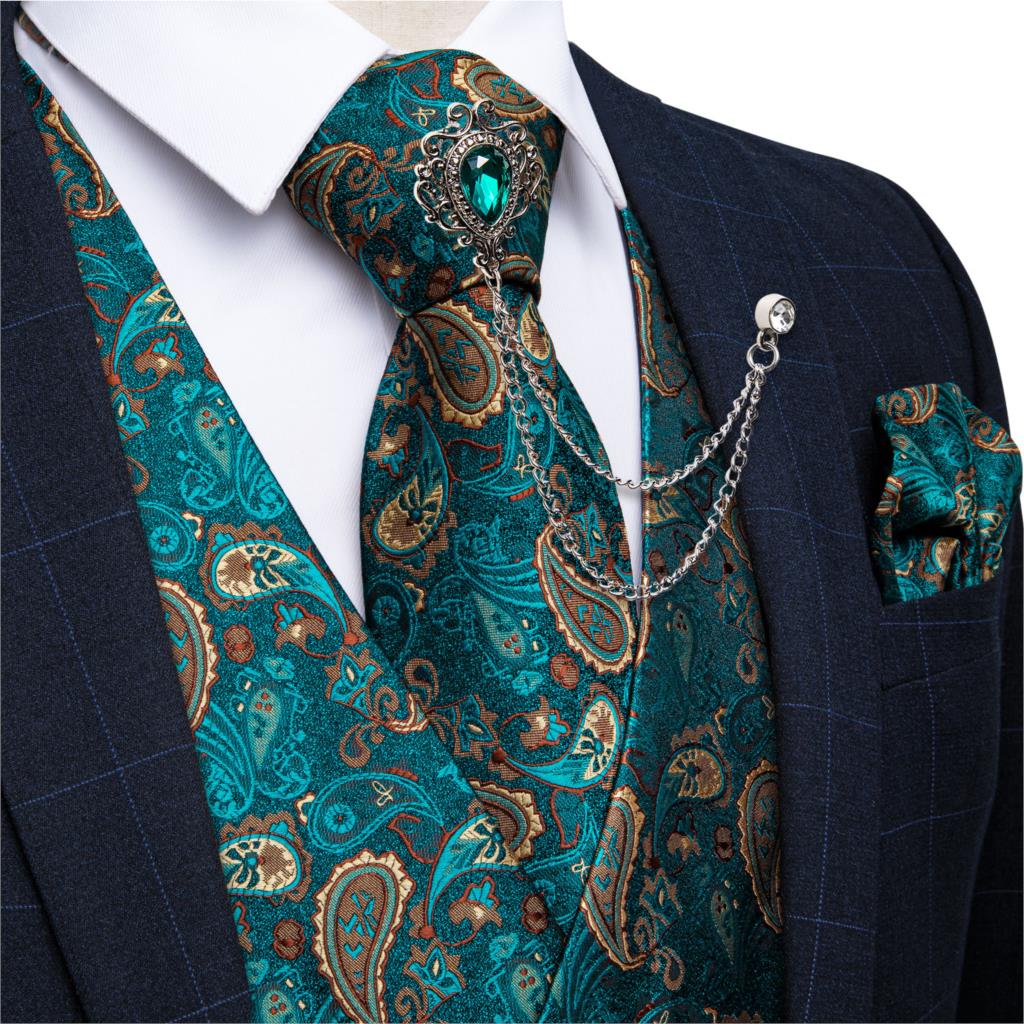 Nowa turkusowo-zielona kamizel – Pocket Square Set recenzja i cena